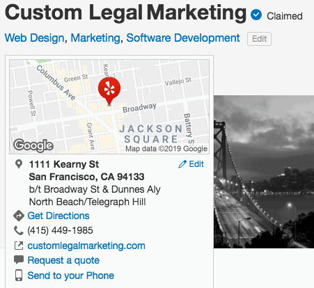 What Are Local Citations? 1 Custom Legal Marketing Request a Quote 12 Photos Web Design 1111 Kearny St North Beach Telegraph Hill San Francisco CA Phone Number Yelp