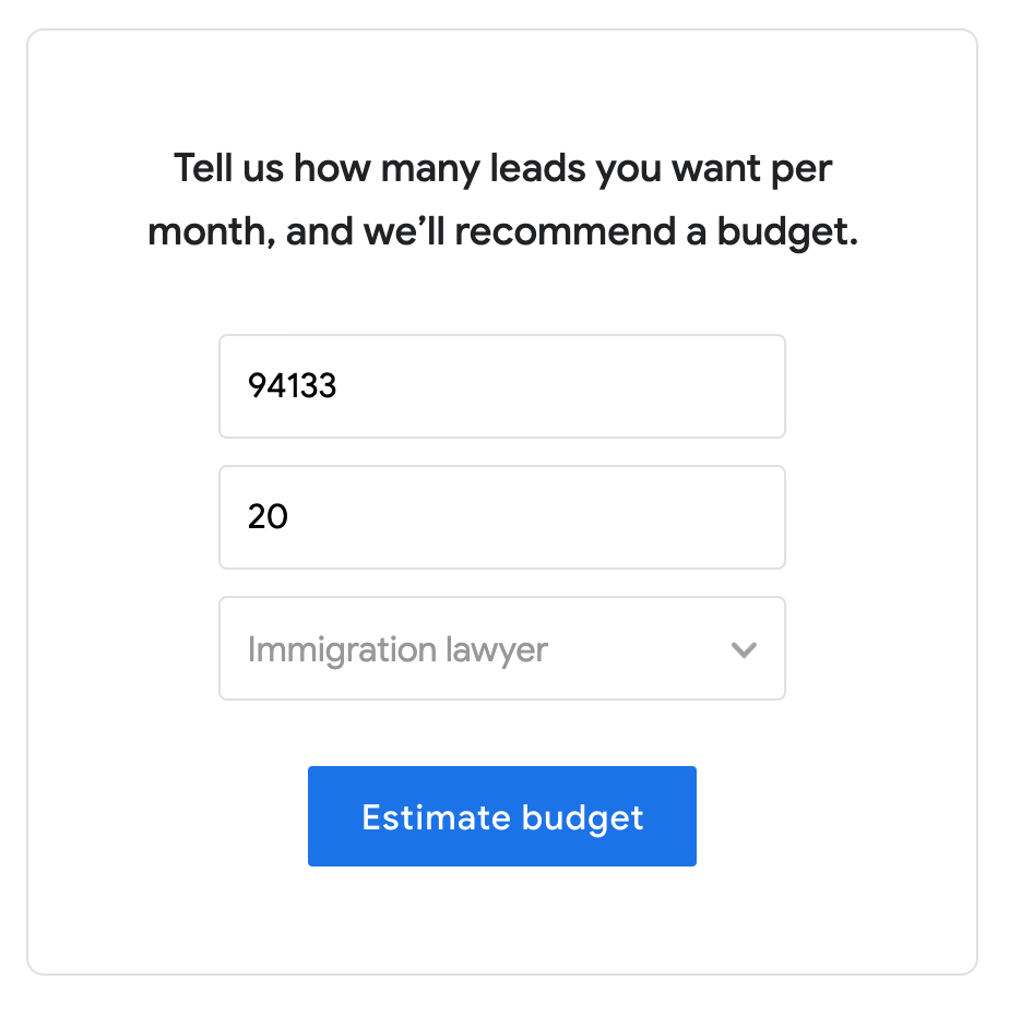 Google Local Service Ads Are Available to Law Firms (Maybe) 3 Google Local Service Ad Cost Estimator