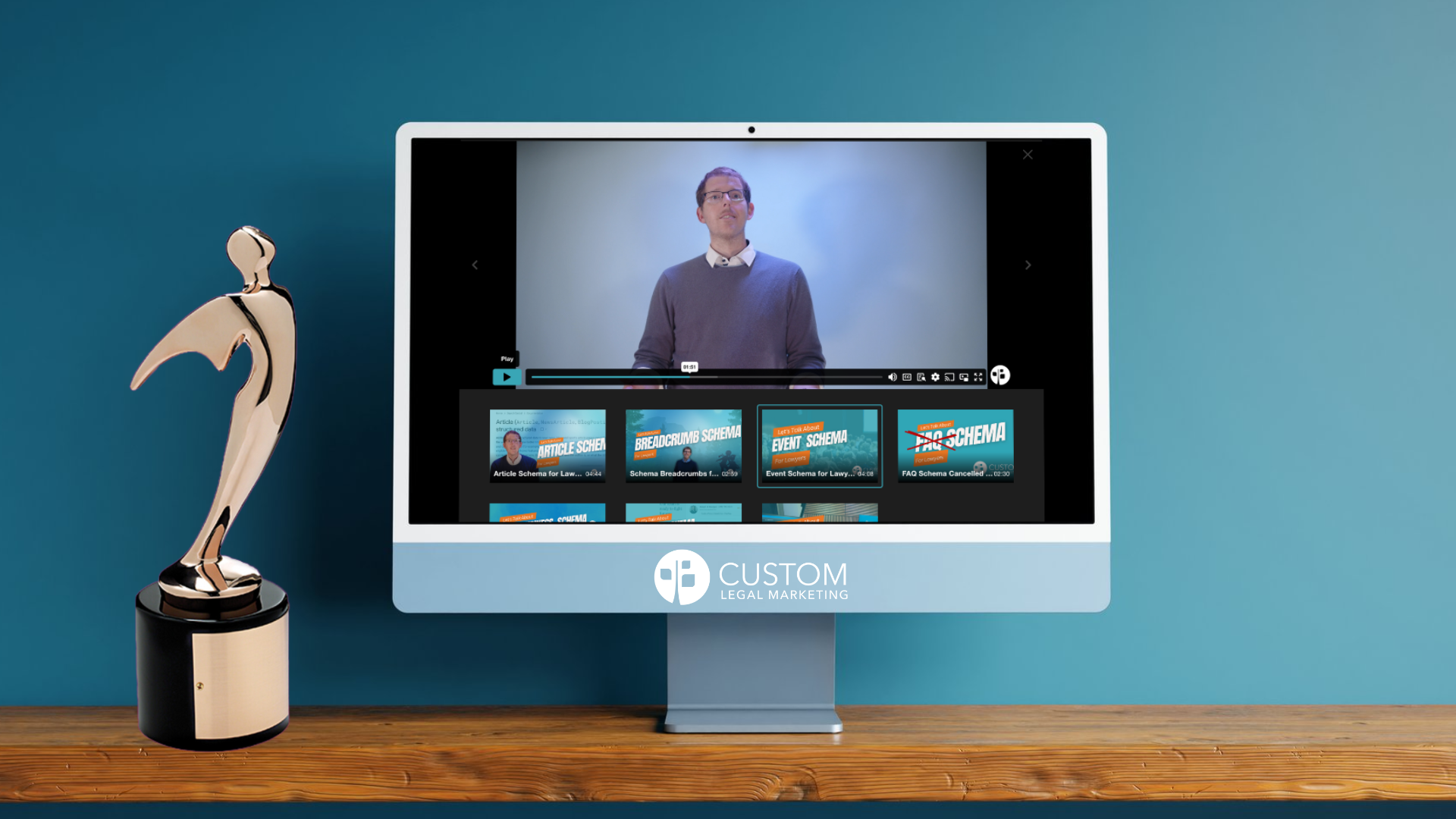 Custom Legal Marketing Wins Telly Award for Schema for Lawyers Video Series